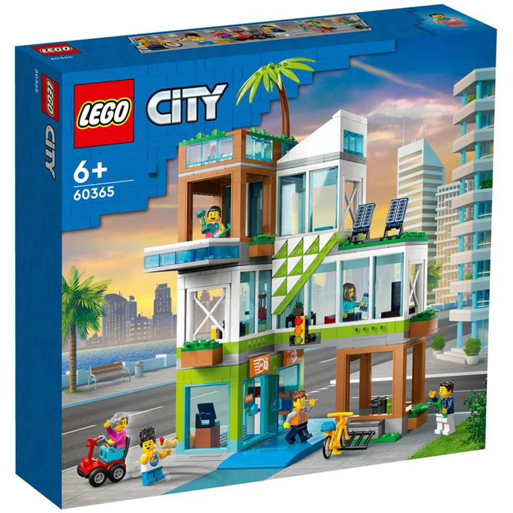 Lego City apartment building, 60365, toys, boys, girls, blocks, pieces, Original, store, official license, new, bricks, gift, male, woman, adult