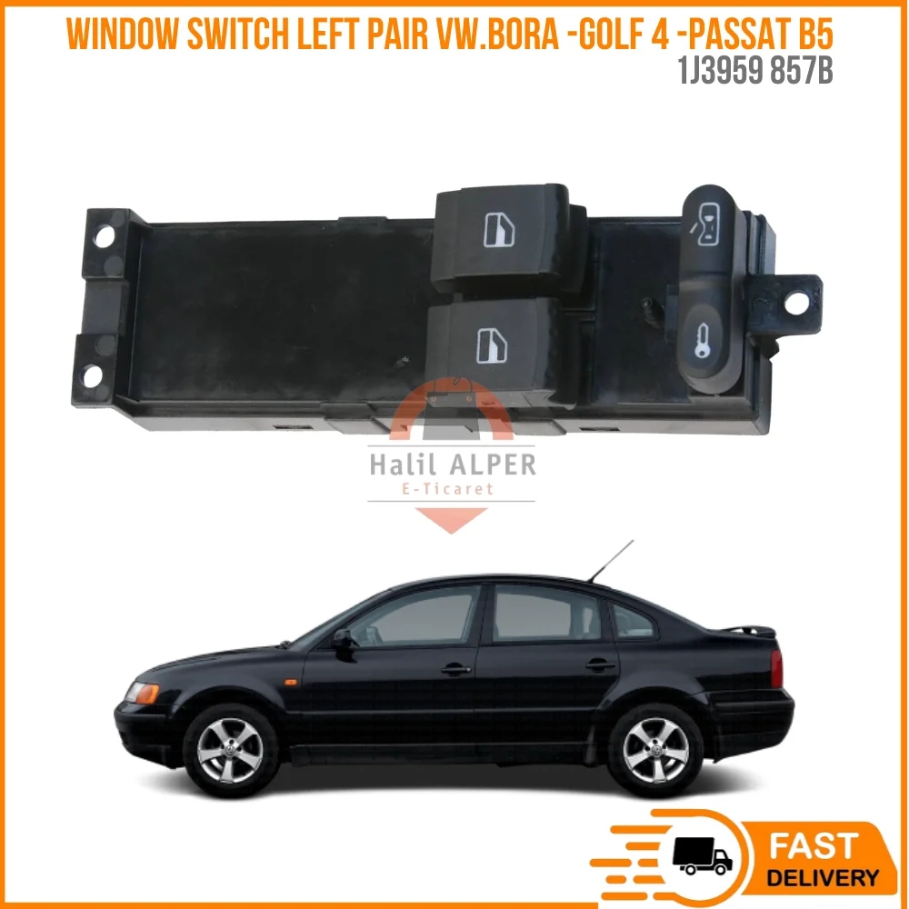 FOR WINDOW SWITCH LEFT PAIR VW. BORA-GOLF 4 -PASSAT B5 OEM 1 J3959 857B SUPER QUALITY HIGH SATISFACTION AFFORDABLE PRICE FAST DEL