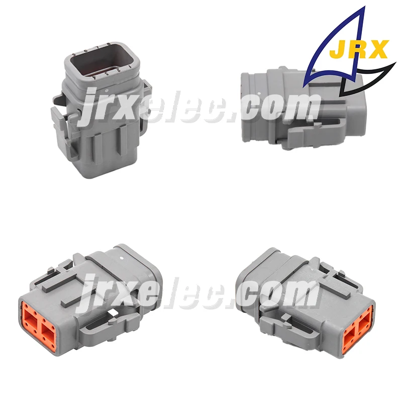 

DTM Series Automotive Waterproof Connector Wire Harness Male and Female Docking DTM06-08SA-E007 Deutsch 8Pin 10 IP67 Grey PA66