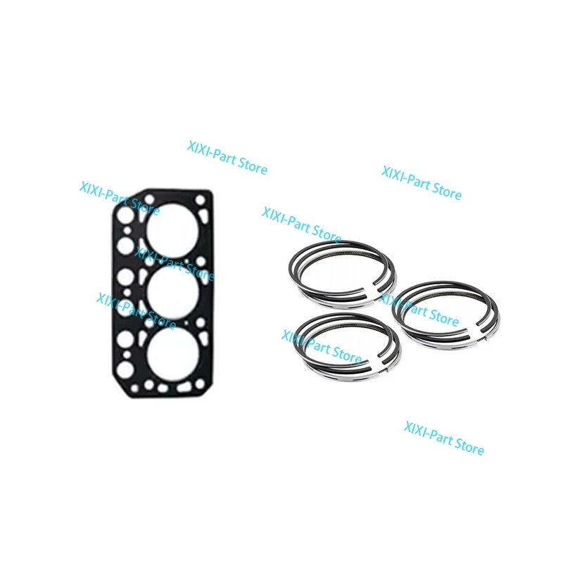 

For Mitsubish K3B Cylinder Head Gasket Piston Ring 68*2.5+2.5+2.5+4 Overhaul Rebuild Kit Engine Parts