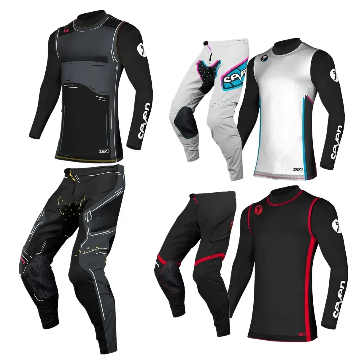 AliExpress 2025 Seven MX Combos Motocross Gear Set Off Road Moto Jersey Set Dirt Bike Kit Motorcycle Suit