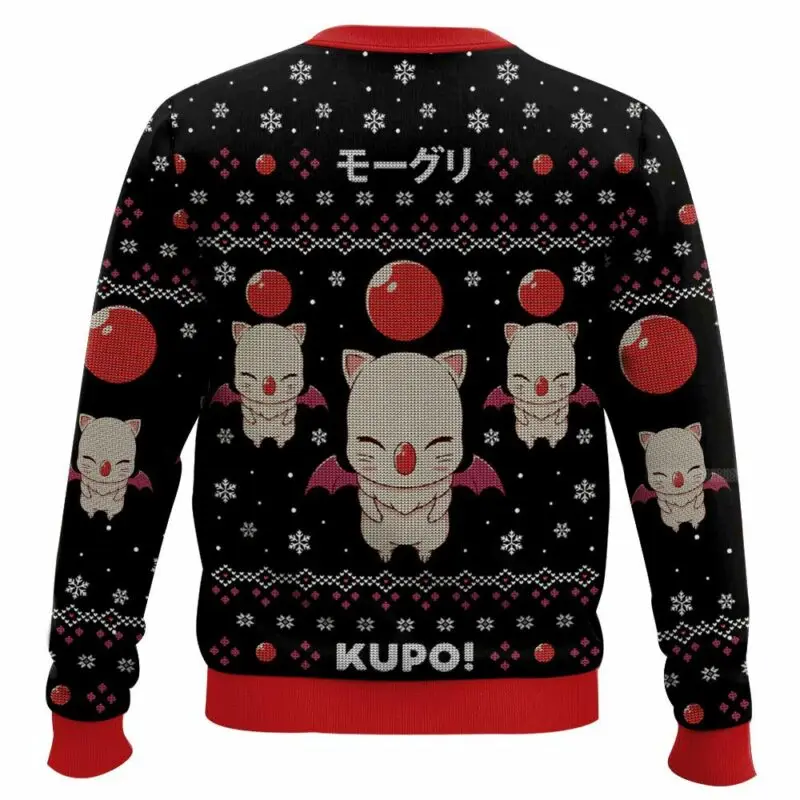 Kupo Moogle Ugly Sweater Funny Holiday Party Pullover Plus Size Xmas Jumper for Men Women Kids Christmas Sweater Gift 2026