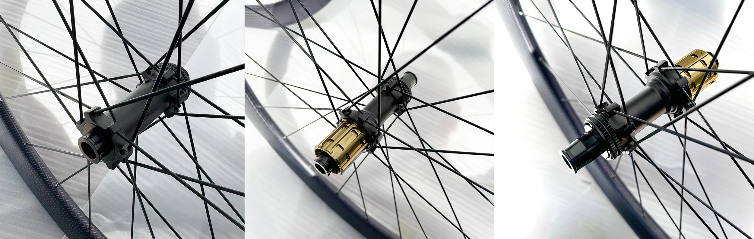 Rennrad-Scheibenbremsenlaufräder mit Ratchet-System, 700C 36T Wave Carbon Laufradsatz, 50mm Profilhöhe, Rennrad-Speichenlaufräder, 24 Speichen, Aero Carbonfaser-Laufräder – Detail 30
