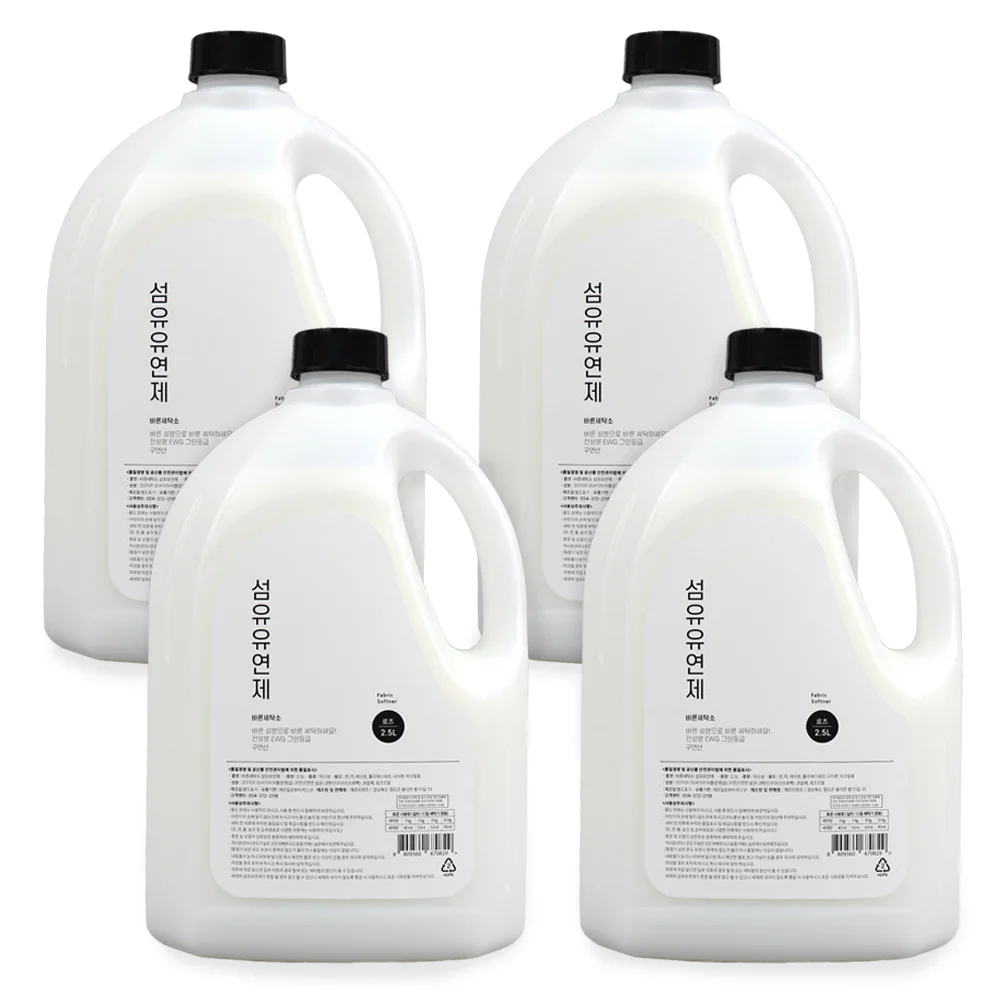 [Lavandería adecuada] Tela Softner Rose 2,5 L X 4EA / 1 Caja