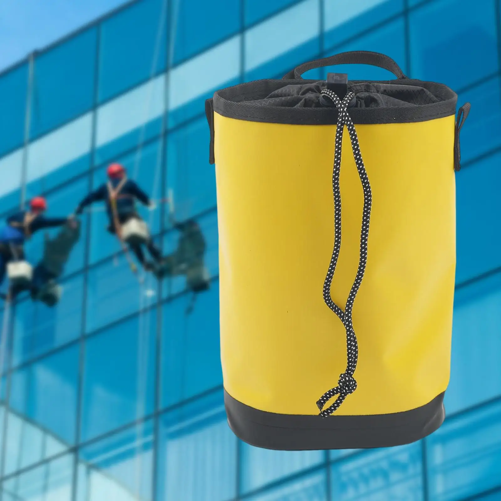Bolsa de cuerda para escalada en roca de gran capacidad de 5L, bolsa de almacenamiento de herramientas impermeable, bolsa con cordón para deportes al aire libre para acampar y hacer senderismo