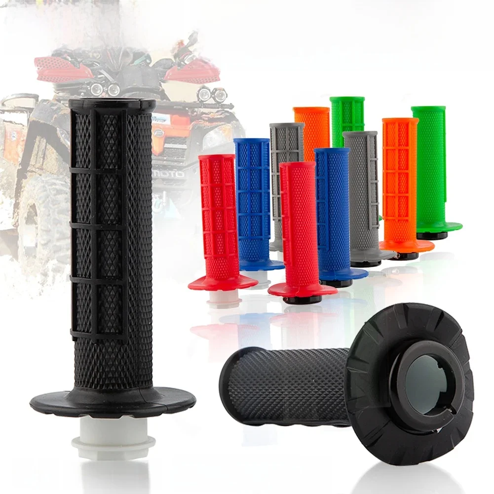 AliExpress NONE Motorcycle Grips 7/8" 22mm Hand Grip W/ The Snap-on Cam Lock-on Grips Dirt Bike Handlebar For KTM Kawasaki 125-500 SX SXF EXC XC