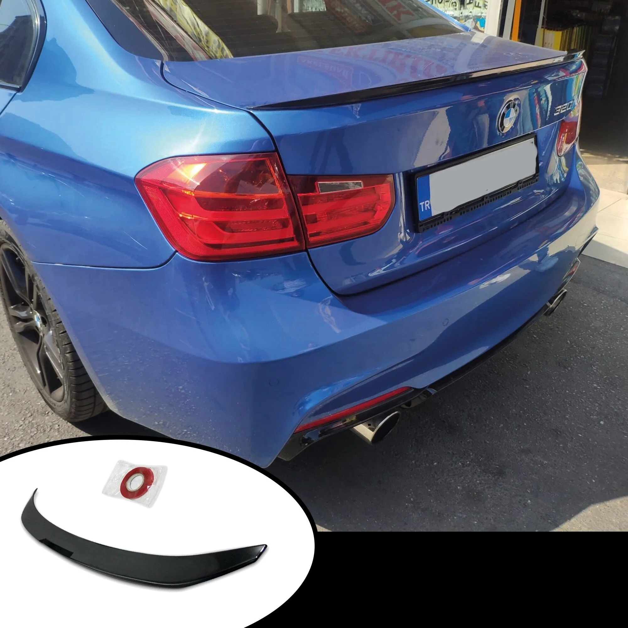 Rear Spoiler For BMW F30 3 Series 2012 -2018 ABS Plastic Black -Body Kit Diffuser Radio Mirror Wings Rocker Modify Protector