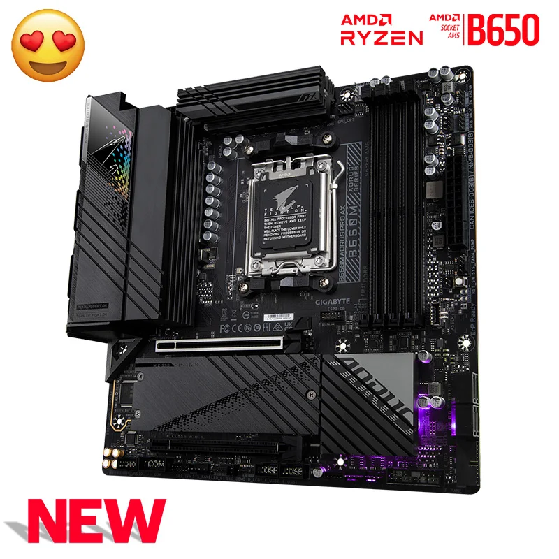 AMD RYZEN 9 7900X Processor AM5 With Gigabyte B650M AORUS PRO AX Motheboard AM5 Ryzen Kit AM5 R9 7900X CPU Combo DDR5 M.2 New