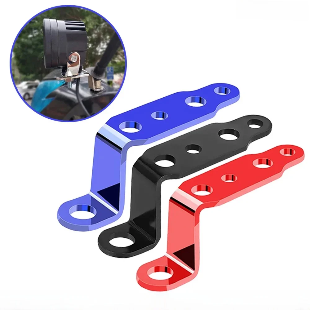 Support de phare LED pour moto, 1 à 3 pièces, lampe de rétroviseur, support d'extension de projecteur, pince, accessoires pour moto et Scooter