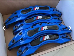 Blue Caliper Cover 4 Pieces with M Logo for BMW vehicle