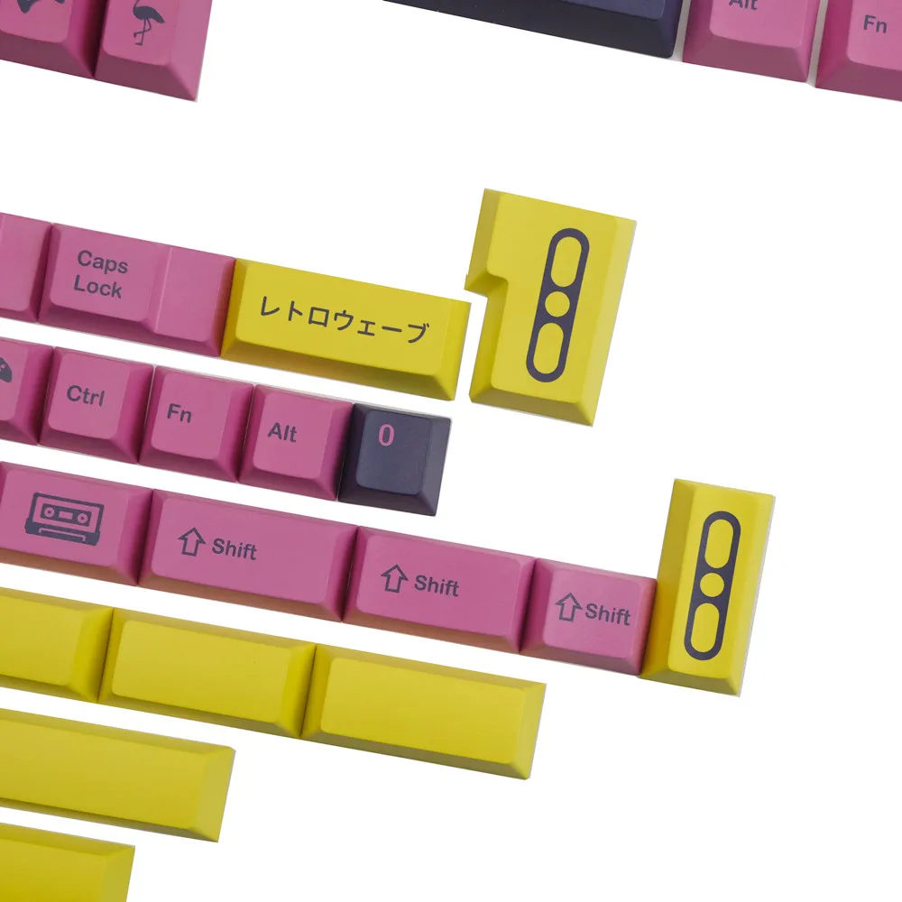 GMK-teclas retrola, 140 teclas PBT, perfil de cereza, DYE-SUB, personalizadas, para teclado mecánico