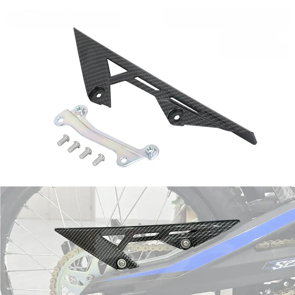 AliExpress JFGRACING Motorcycle Accessories Chain Cover Guard Protection Sprocket Cover For Talaria MX3 MX4 MX5 Electric Dirt E-Bike Carbon Fiber