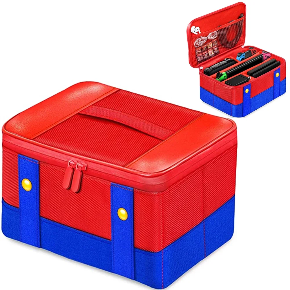 Estojo de Transporte Grande para Nintendo Switch, Console OLED, Pro Controller, Bolsa De