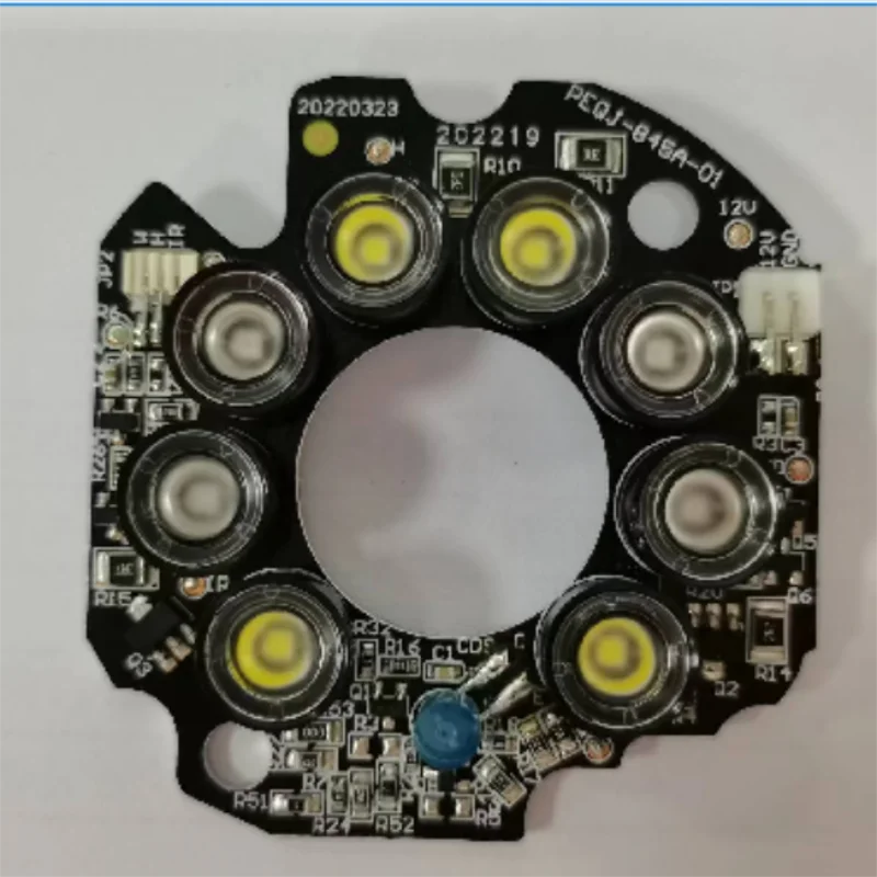 주간 야간 투시경 카메라 보안 카메라용 라이트 보드, 적외선 램프 보드 모듈, 고화질 IR LED 패널 8 개