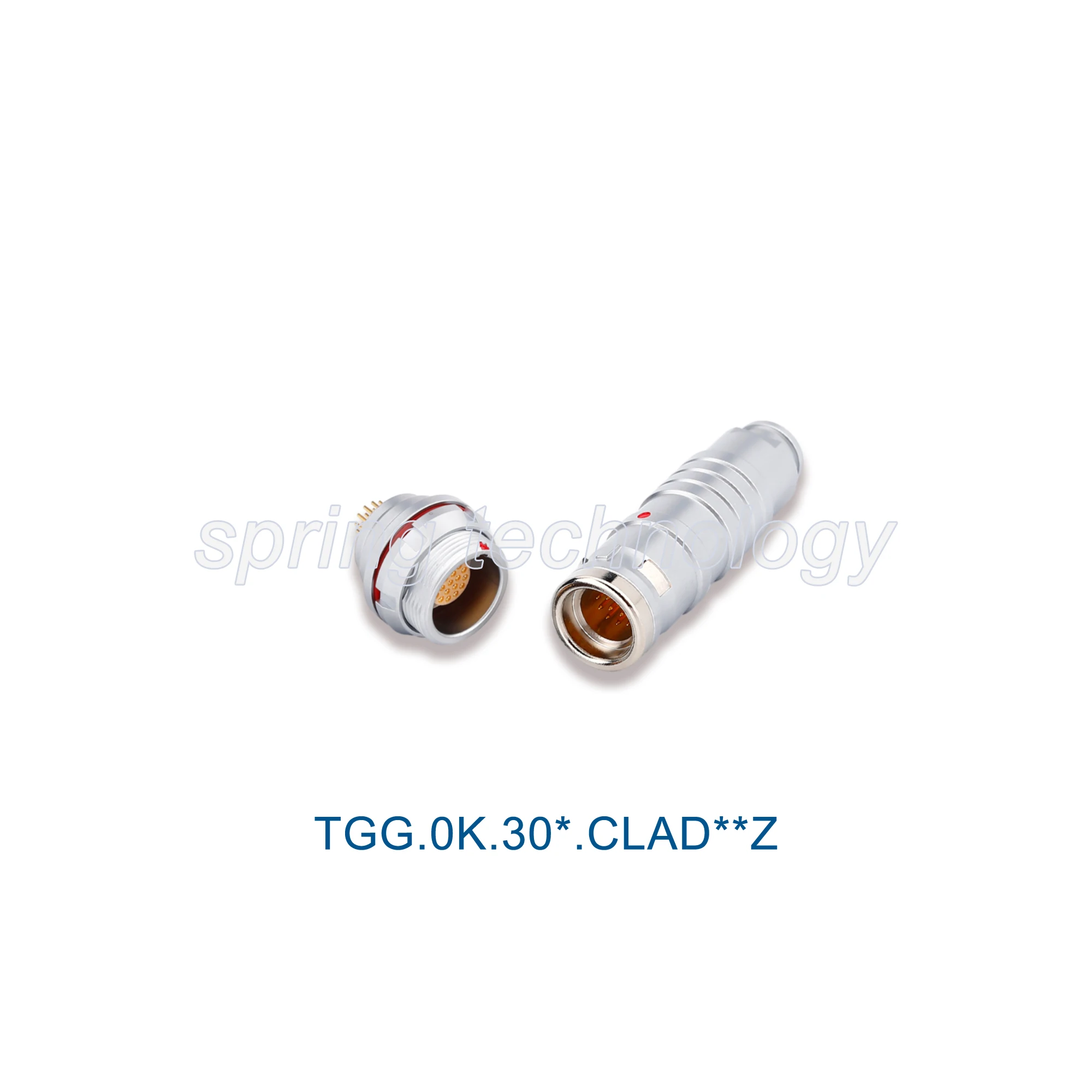 TGG/FGG.0K Push-pull Multi-contact Watertight Connector for 2.6~5.5mm Cable, TGG/FGG.0K.302/303/304/305/306/307/309.CLAD