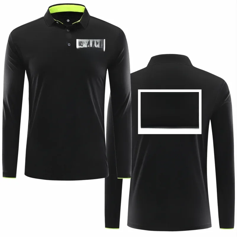 Quick Dry Sports Polo Custom Design Comfortable Long Sleeve Polo shirt Embroidery Logo Company Team Shirt Print Text Pattern