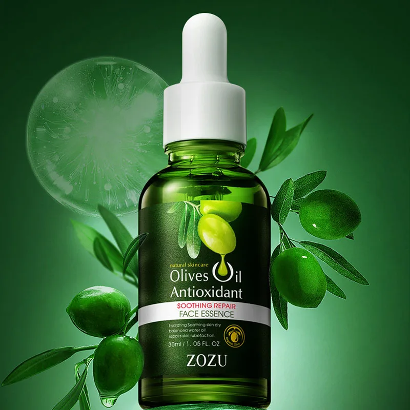 Olive Oil Face Serum Moisturizing brightning Improve Dry Face Hyaluronic Acid Facial Serum Skin Care 30ml Natural Ingredients