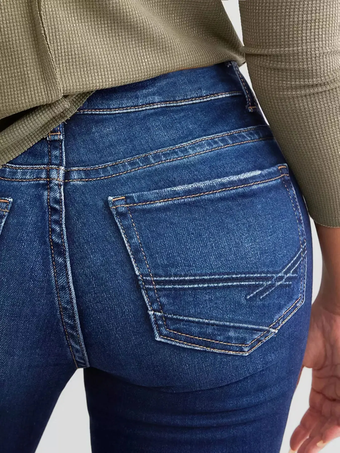Jeans rasgados elásticos femininos, jeans desgastados para mulheres, jeans bootcut, levantamento de bumbum, controle de barriga, cintura alta
