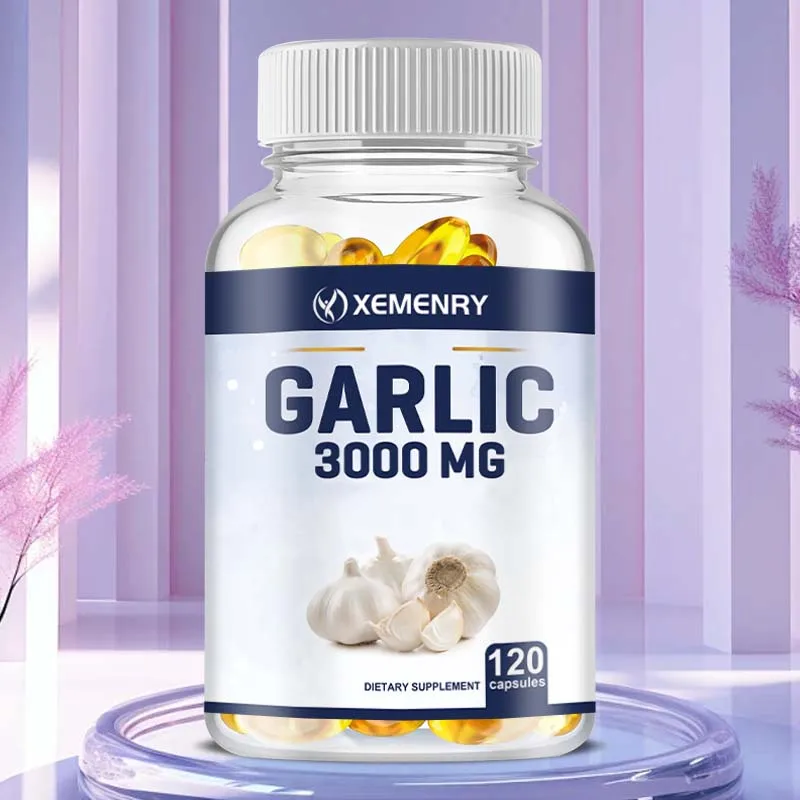 Garlic Supplement 3000mg - Immune Health, Antioxidant Support - 120 Capsules