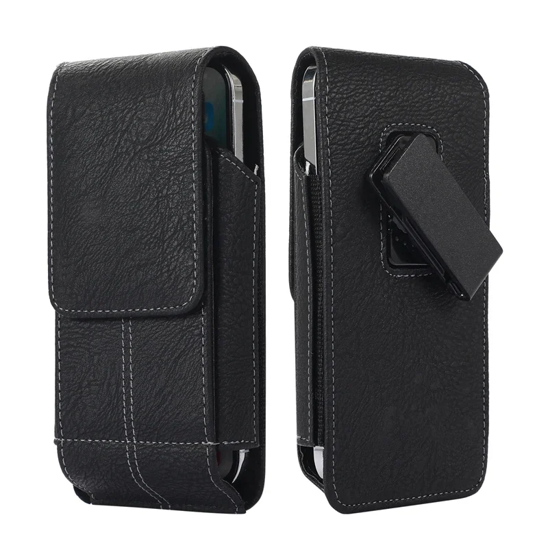 Uniwersalne etui kabura na telefon do Samsunga S26ultra/S25ultra/S25FE, do iPhone'a 17Pro 16 15 14 13, skórzana torba na smartfon do noszenia na pasku. — zdjęcie produktu 7
