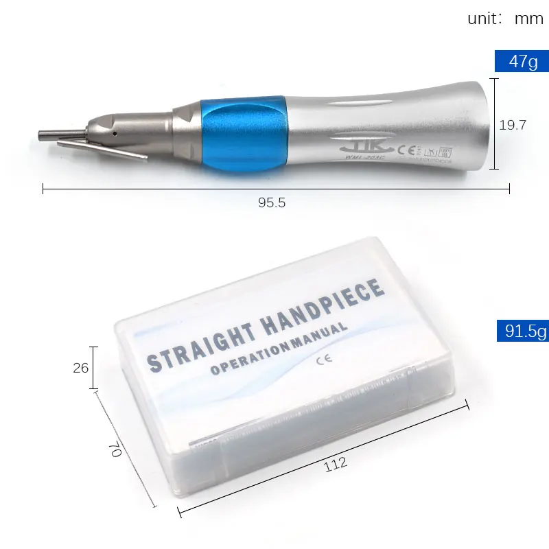1:1 dentystyczna chirurgiczna prosta stożkowa niska prędkość rączka z rura nawadniająca zewnętrznym