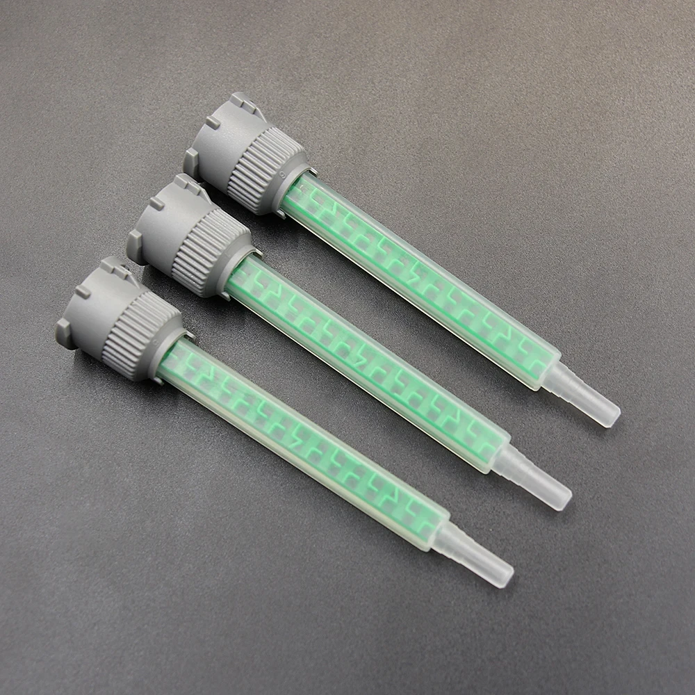 50pcs/100pcs Static Mixing Tube 10:1 Ratio AB Glue Static Mixer Mixing Nozzle Adhesive  Electronic Plastic Mixer For AB Glue Gun