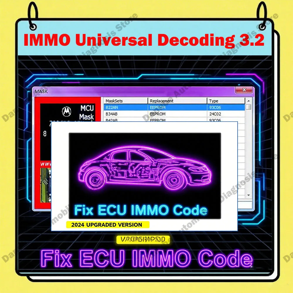 

Latest IMMO Universal Decoding 3.2 Car Diagnostic Software with Free Keygen + IMMO Service Tool V1.2 EcuVonix Unlimited Crack