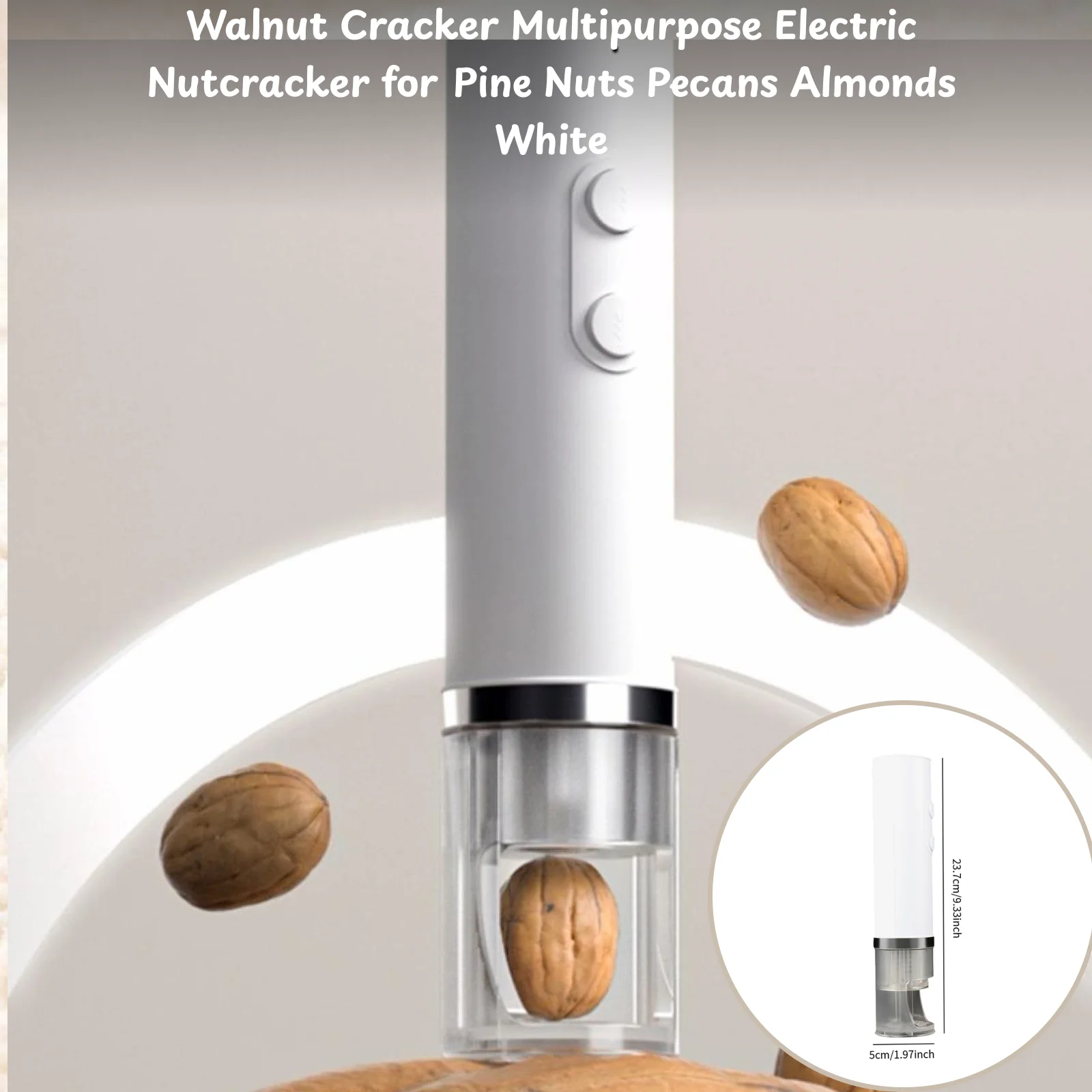 

1 шт., крекер для грецких орехов, универсальный электрический Щелкунчик, перезаряжаемый через USB, для фундука, кедровых орехов, пекан, миндалей, кухни, дома