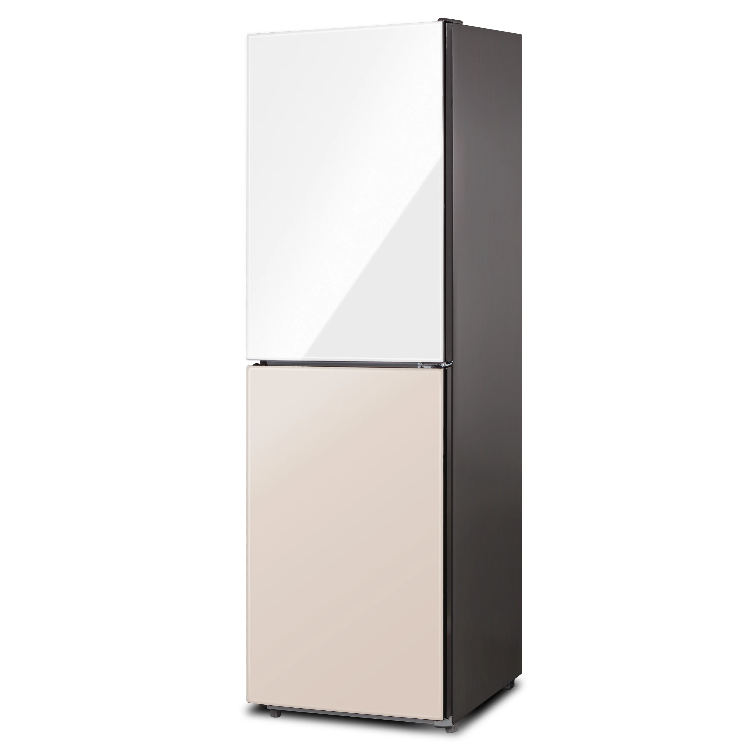 Haier Aqua Glam Glass Smart Combi Fridge 248L _ Visit Installation HRPA257MDWE