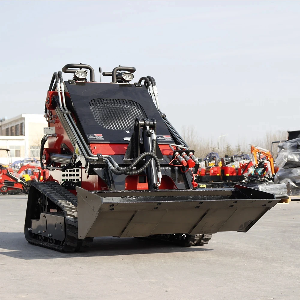 German Stock MS360T Mini Skid Steer Loader Gasoline Engine 13.5HP Track Loader Free Shipping