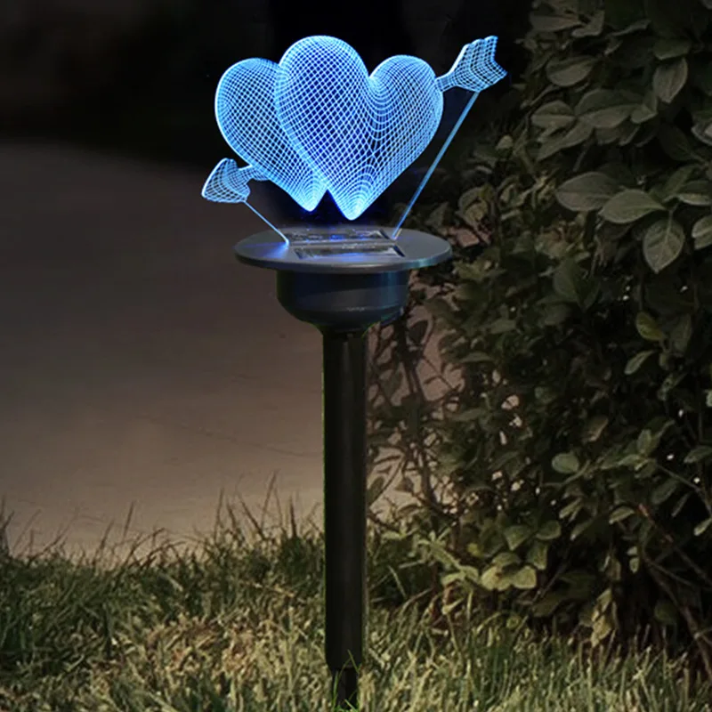 

Dropshipping&FBA POD Personalized 3D Illusion Acrylic Garden Solar Light Ip65 Waterproof LED Lawn Lamp Counrtyard Decor Light