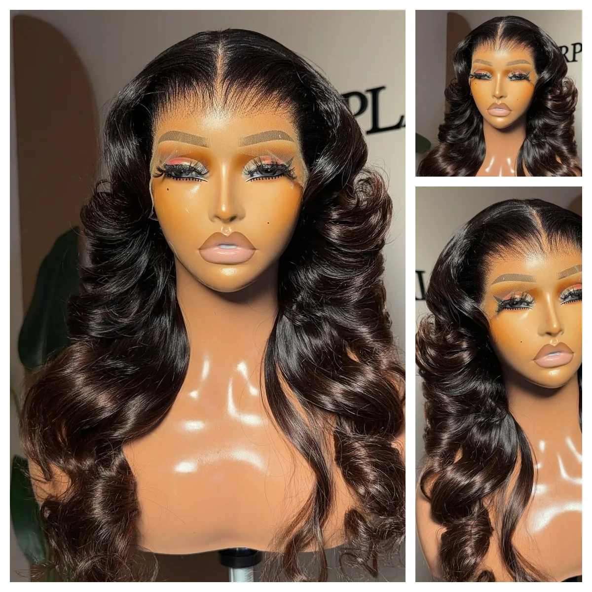 

Парик Lothoey с предварительно проработанной линией роста волос, 13x4, омбре, медово-коричневый, 100% натуральные человеческие волосы, на кружевной основе, для женщин, готовый к использованию для косплея, на каждый день, для вечеринок