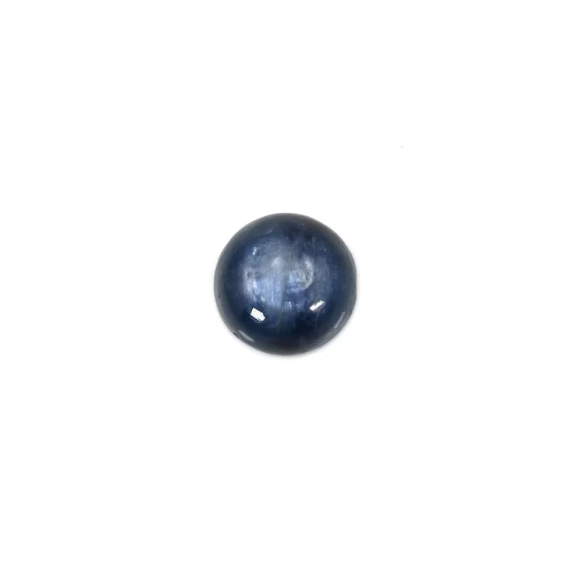 1PC Kyanite Cabochon Cab Round Shape Flat Back Natural Dome 8mm For Making Jewelry DIY Ring Earring Necklace image 2