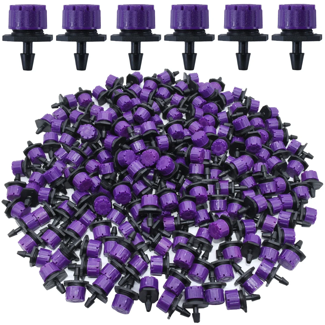 Goutteur d'irrigation goutte à goutte pour jardin, buse réglable, arroseur, émetteur, pelouse, fleur, serre, 800 en effet, 4mm, 7mm, 50-1/4 pièces