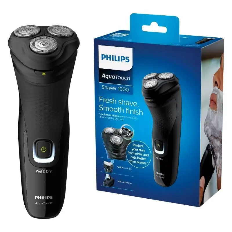 Philips S1223 Electric Shaver For Men Cordless Beard Trimmer Razor Pop Up Hair Clipper Fully Washable Waterproof 3D Flex Blades