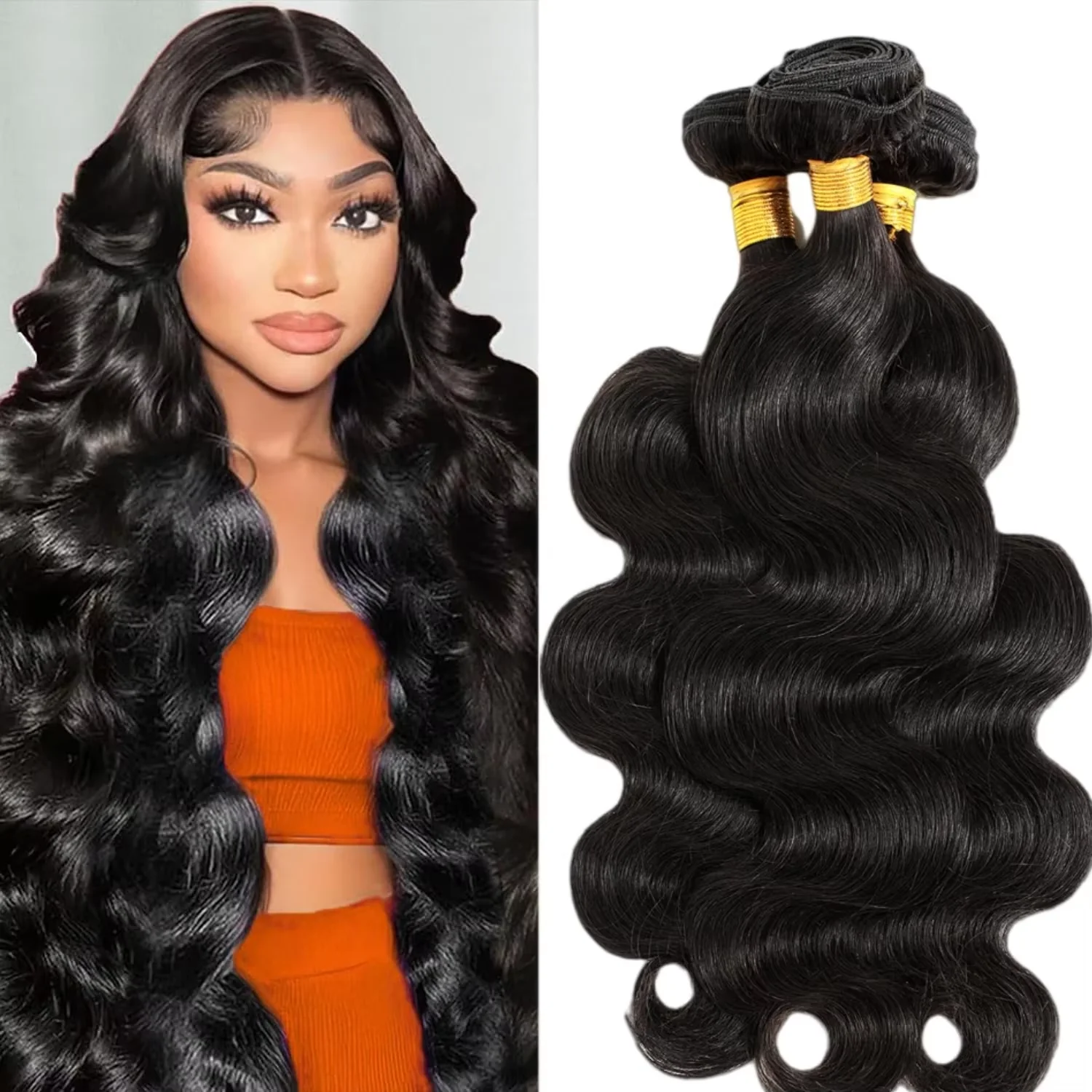 الجسم موجة الشعر البشري 1 3 حزمة البرازيلي عذراء حزمة الطبيعية الأسود نسج حزم شعر مستعار بشري حزمة الشعر البشري الحقيقي