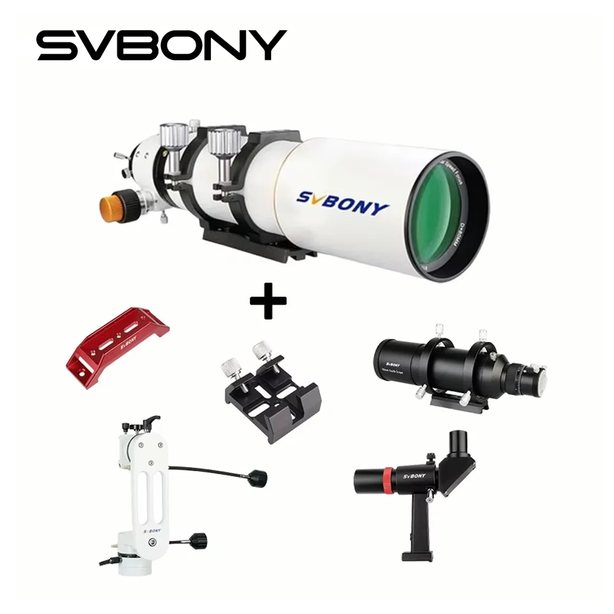 

SVBONY SV503 Telescope 70ED/80ED Low Dispersion Refractor with SV106 Telescope Guide Scope 50mm/190mm for Astrophotography