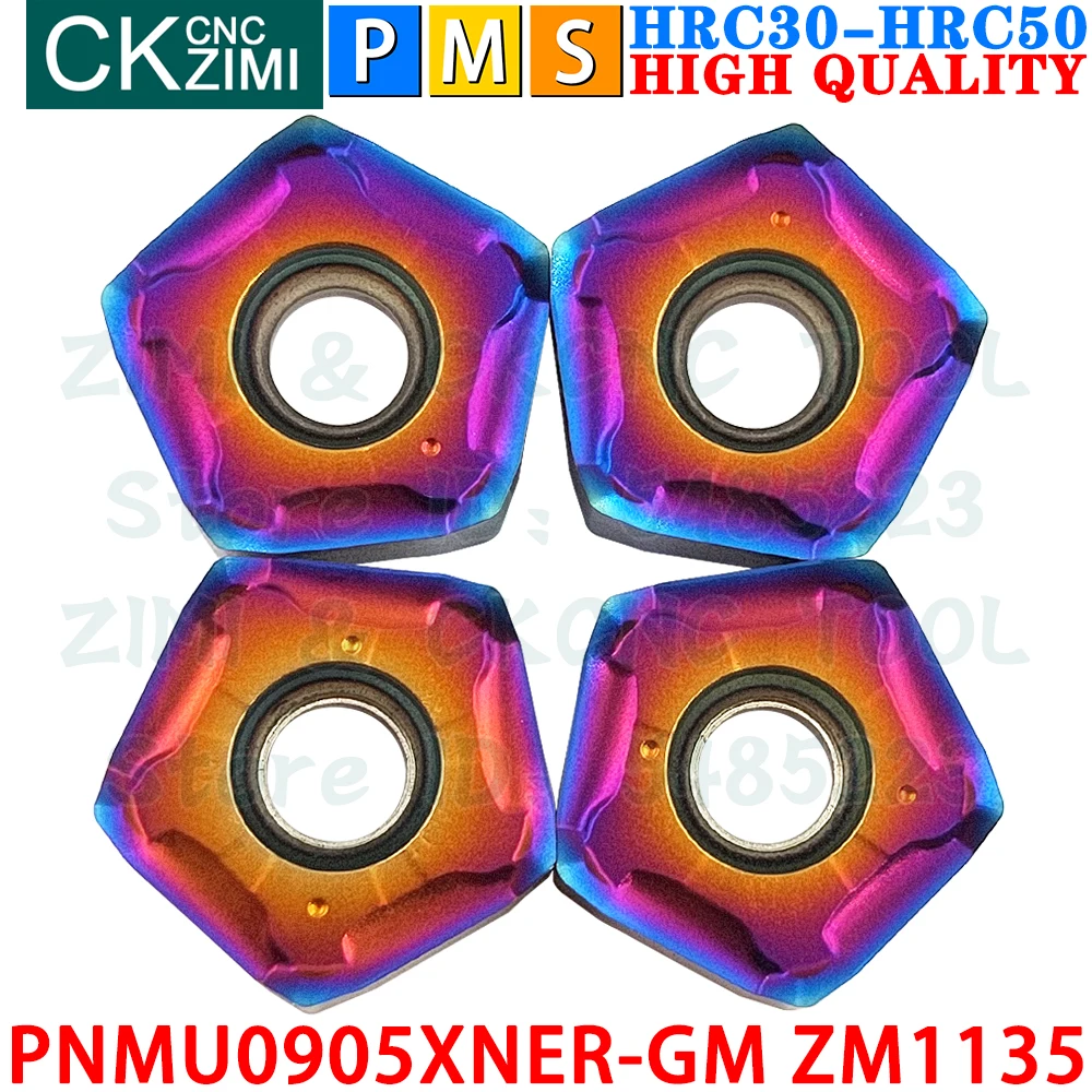 PNMU0905XNER-GM ZM1135 PNMU 0905 XNER-GM Carbide Inserts Fast Feed Milling Inserts MFPN CNC Heavy Cutting Indexable Milling Tool