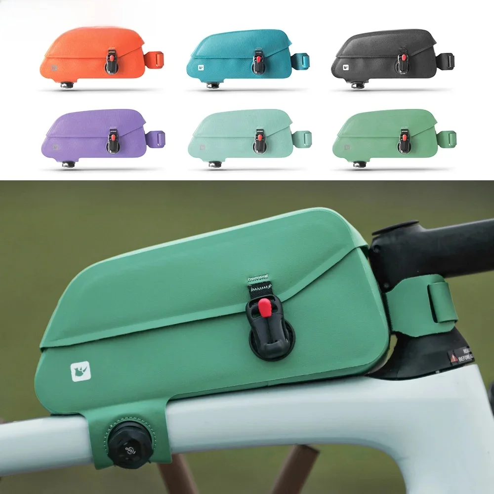 AliExpress Rhinowalk Bicycle Front Tube Bag Waterproof Magnetic Buckle Cycling Top Frame Bag Large Capacity MTB Road Bicycle Pannier Pack