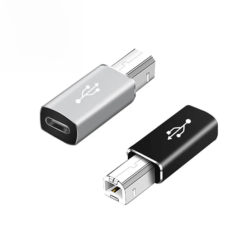 Adapter USB C na USB B 2.0 do kontrolera MIDI Transfer danych męski na żeński typu C na B do skanera drukarki HP/Epson/Canon — 2