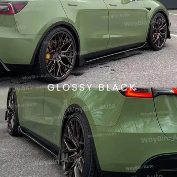 適用於特斯拉 Model 3 Y 2017-2024 的側裙,Fast Aero 車身套件,Model 3 Highland 側唇,亮面碳黑車配件 10 最佳銷售 特斯拉 Model 3 車身套件 - №3