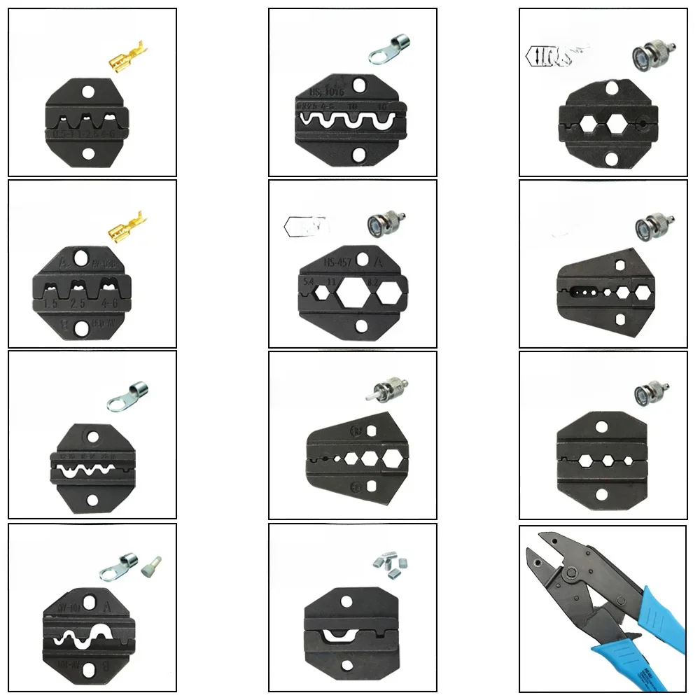 A05H A02H2 A12 A02H Zestawy matryc do HS HS-05H FSE-05H AM-10 EM-6B1 EM-6B2 CRIMPING PILER Zaciskarka jeden zestaw modułów szczęk — zdjęcie 2