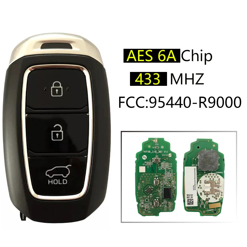 

CN020214 Original Remote Control Key Fob For Hyundai IX25 2019 2020 Genuine Smart Remote Key 433MHz PN 95440-R9000 Keyless Go