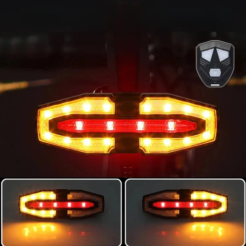 AliExpress BUCKLOS Turn Signal Bike Tail Lights Wireless Remote Control Bicycle Taillight Direction Indicator Rechargeable Road Cycling Rear Lamp