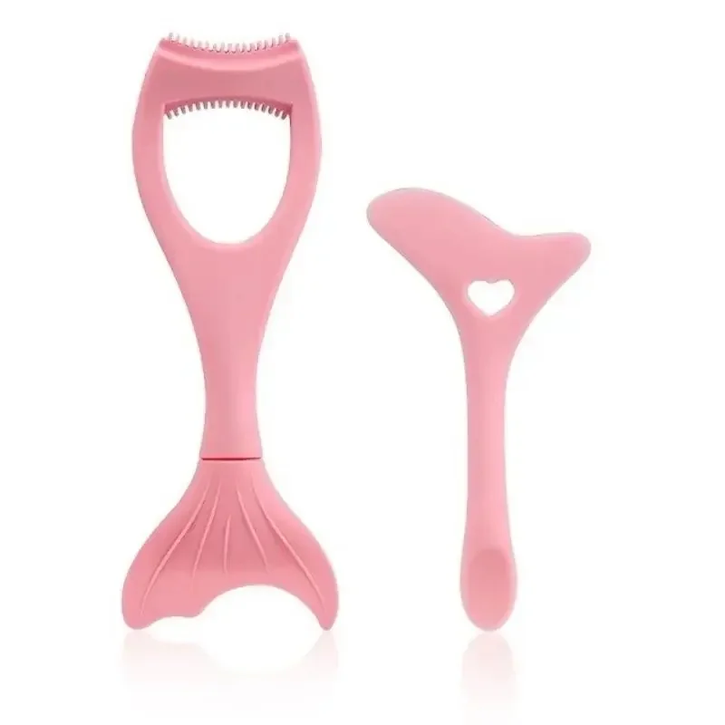 Ensemble d'applicateurs de bouclier de Mascara, pochoir d'eye-liner ailé, outil de guidage d'eye-liner en Silicone réutilisable pour le maquillage des yeux, Applic de masque 2 pièces