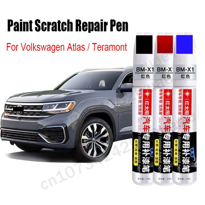 

Car Paint Scratch Repair Pen for Volkswagen Atlas Teramont Touch Up Paint Repair Accessories Black White Red Blue Gray Silver