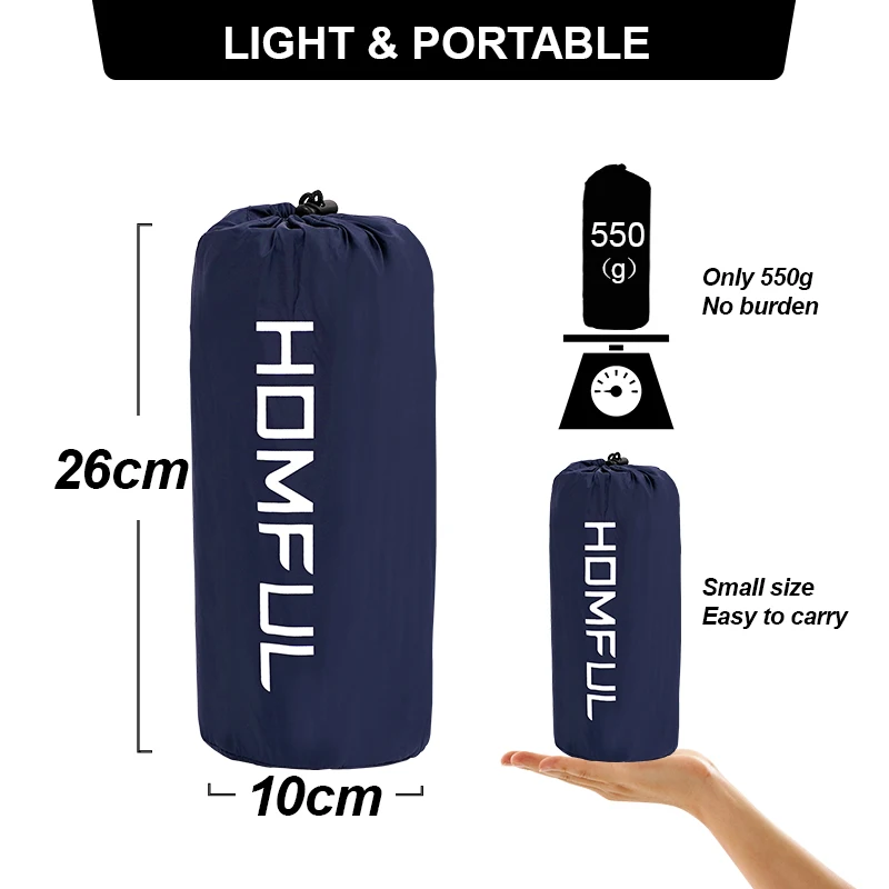 Camping Sleeping Mat Outdoor Camping Pad With Pillow Air Mattress Inflatable Cushion Fast Filling Moisture proof Water proof