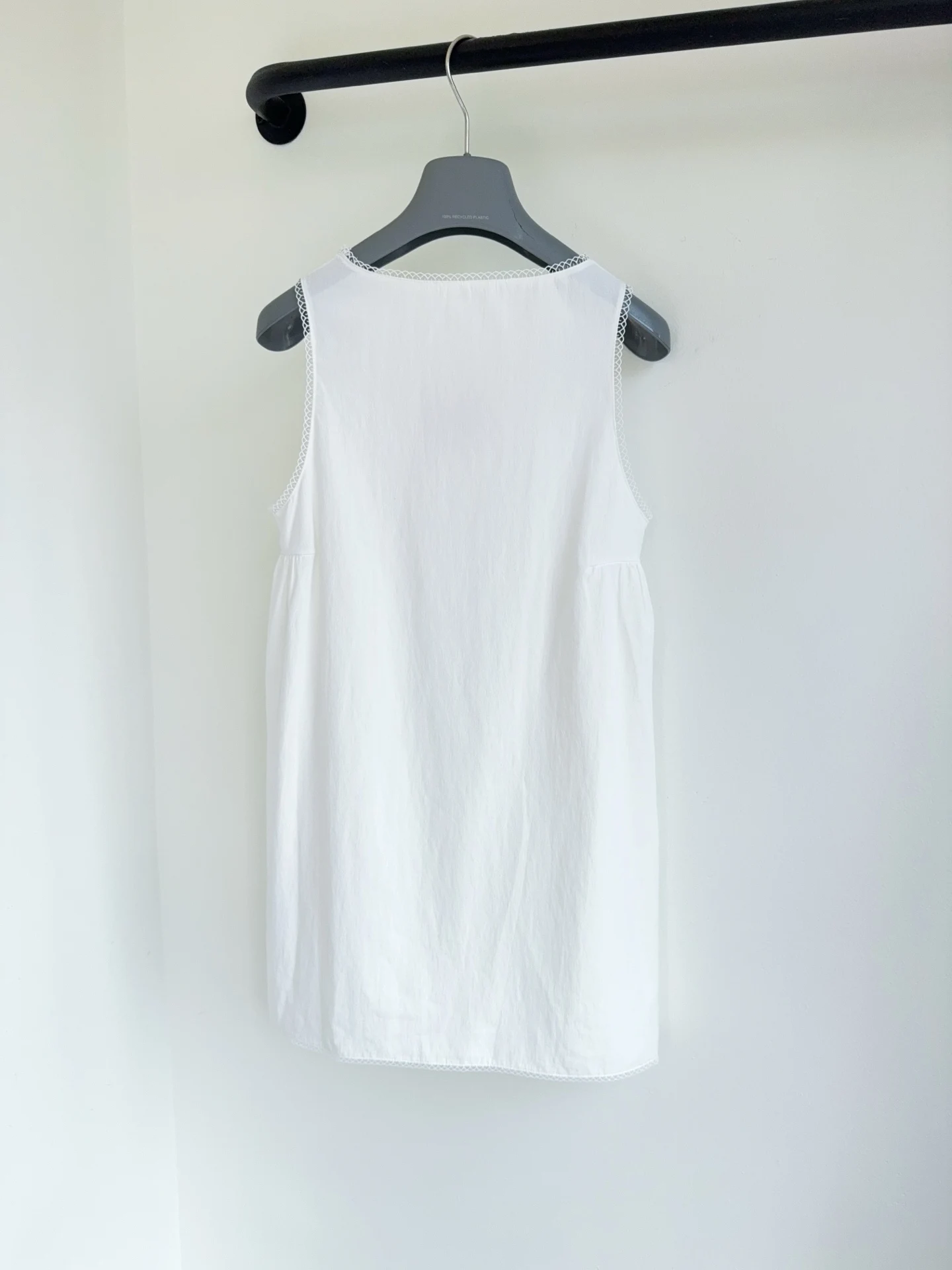 

2026 New Spring and Summer Daily Life Irregular Slimmed Solid Color Loose Lined Short-Sleeve Dress