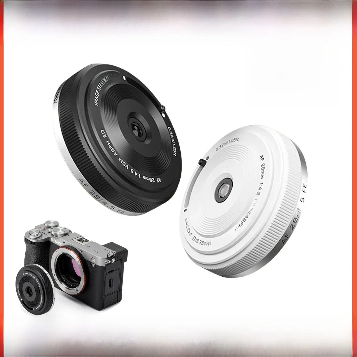 VILTROX 28mm F4.5 Pannenkoeklens Autofocus Full Frame Lens Retro Ultradunne 60g Voor Sony E Mount A6700 ZV-E10 A7M5 a7iii Fuji X - afbeelding 2