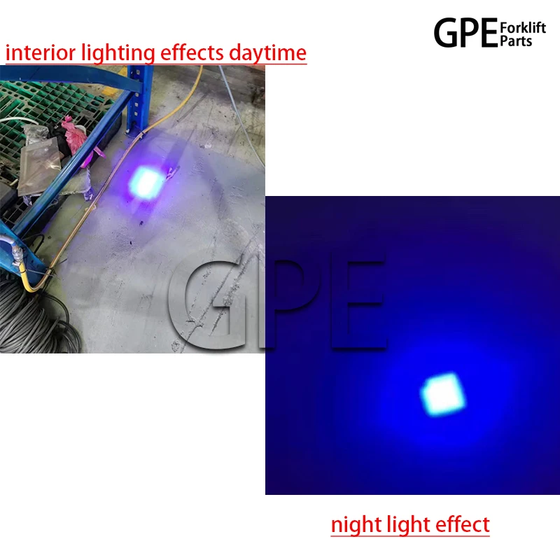 DC 12-80V LED Spot Light  Blue and Red Work Light Head Lamp spot safety light use for Forklift Truck